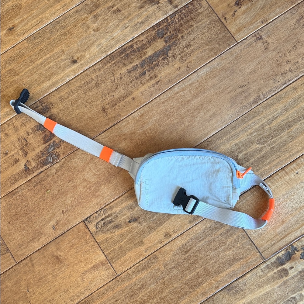 Lululemon Light blue Belt Bag with Orange Accents